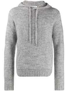 Helmut Lang вязаный джемпер с капюшоном