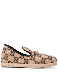 Gucci лоферы с узором Interlocking G