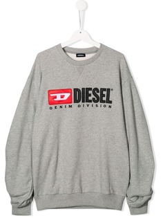 Diesel Kids толстовка с нашивкой-логотипом