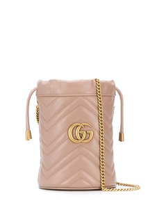 Gucci сумка-ведро GG Marmont размера мини