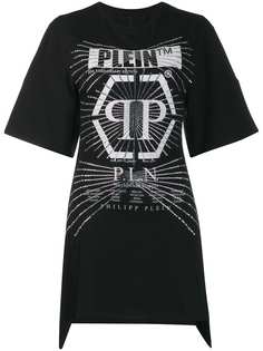 Philipp Plein платье-футболка с кристаллами