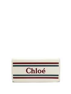 Chloé удлиненный кошелек с логотипом
