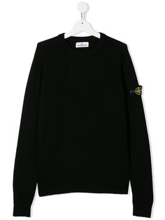 Stone Island Junior джемпер с нашивкой-логотипом