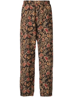 Supreme брюки с цветочным принтом