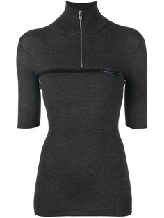 Prada трикотажный топ на молнии