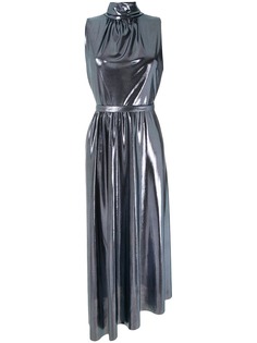 Egrey платье с эффектом металлик и высоким воротником