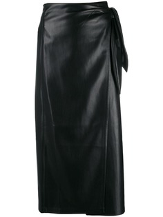 Nanushka юбка-карандаш с запахом