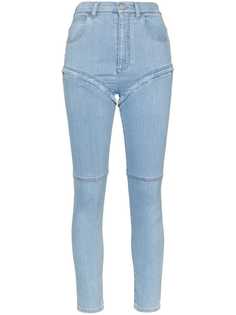 Alessandra Rich джинсы скинни со съемными штанинами