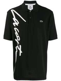 Lacoste Live logo print polo shirt