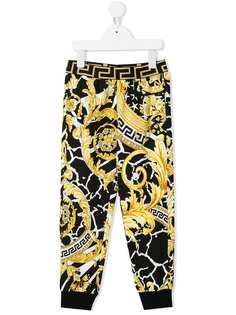 Young Versace брюки с принтом Baroque