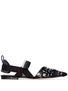 Fendi Colibri flat logo pumps