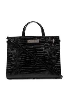 Saint Laurent сумка-тоут Manhattan с тиснением под крокодила