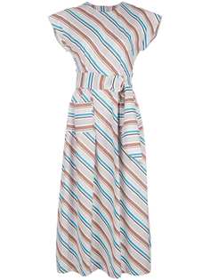 Isa Arfen длинное платье в полоску