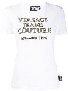 Versace Jeans Couture футболка с логотипом-аппликацией
