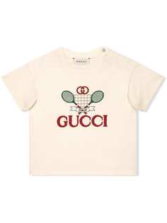 Gucci Kids футболка с логотипом