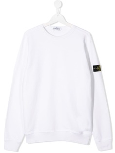 Stone Island Junior толстовка с нашивкой-логотипом