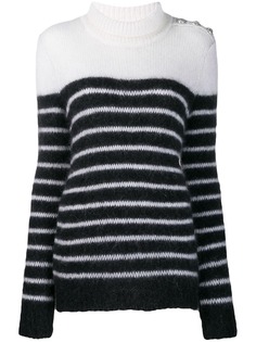 Balmain вязаный джемпер в полоску