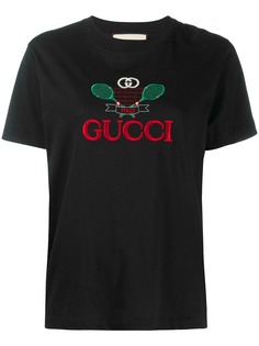 Gucci футболка с вышивкой Gucci Tennis