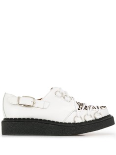 Comme Des Garçons Homme Plus crossover lace up creepers