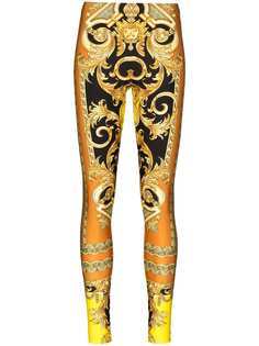 Versace легинсы с принтом Baroque