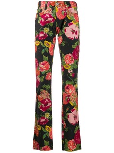 Junya Watanabe Comme des Garçons Pre-Owned брюки 2000-х годов с цветочным узором