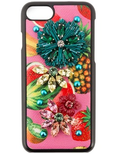 Dolce & Gabbana чехол Tropical Fruit с блестящей отделкой для iPhone 6