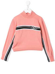 Gcds Kids джемпер вязки интарсия с логотипом