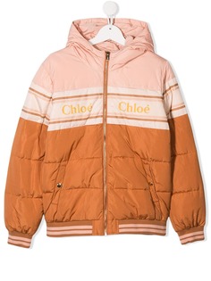 Chloé Kids куртка-пуховик