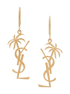 Saint Laurent серьги Monogram