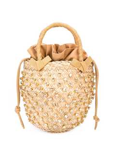 Le Nine плетеная бамбуковая сумка на плечо