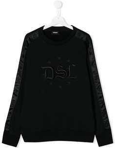 Diesel Kids свитер с вышитым логотипом