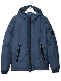 Stone Island Junior куртка на молнии с логотипом