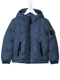 Stone Island Junior куртка на молнии с логотипом