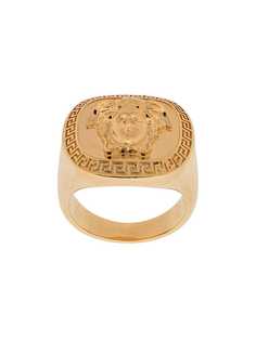 Versace кольцо с декором Medusa и гравировкой