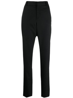 Saint Laurent укороченные брюки прямого кроя