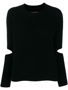 Zoe Jordan вязаный свитер с вырезными деталями