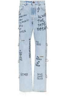 Faith Connexion джинсы с принтом граффити