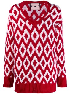 Plan C толстовка с V-образным вырезом