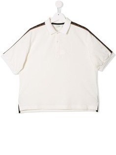 Fendi Kids рубашка-поло с логотипом