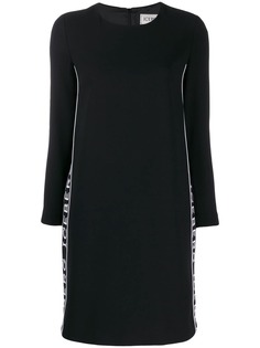 Iceberg logo tape midi dress