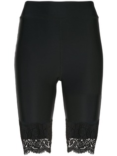 Cynthia Rowley байкерские шорты Ives с кружевом