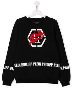 Philipp Plein Junior TEEN logo band jumper