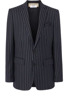 Burberry блейзер в тонкую полоску
