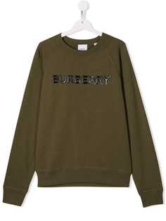 Burberry Kids толстовка с логотипом