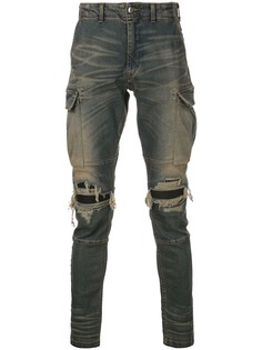 Amiri джинсы с эффектом потертости