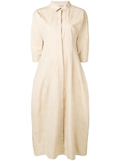 Jil Sander длинное платье-рубашка