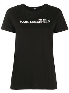 Karl Lagerfeld футболка Ikonik с логотипом