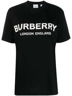 Burberry футболка с контрастным логотипом