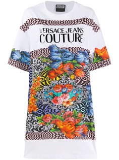 Versace Jeans Couture платье-футболка с графичным принтом