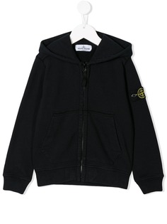 Stone Island Junior худи на молнии с логотипом